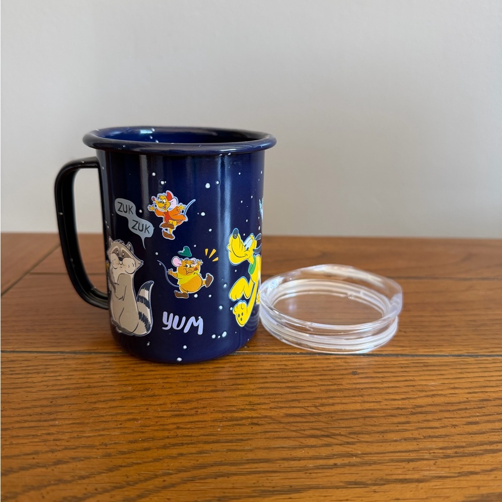 Disney Themed Blue Mug with Lid